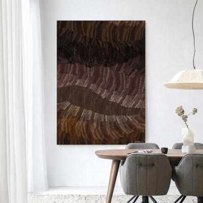 Urban Cotton Wandkleed 'Olanan' 145 x 190cm in Frame - black