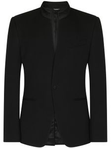 Dolce & Gabbana blazer Sicilia à design sans col - Noir