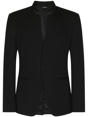 Dolce & Gabbana blazer Sicilia à design sans col - Noir