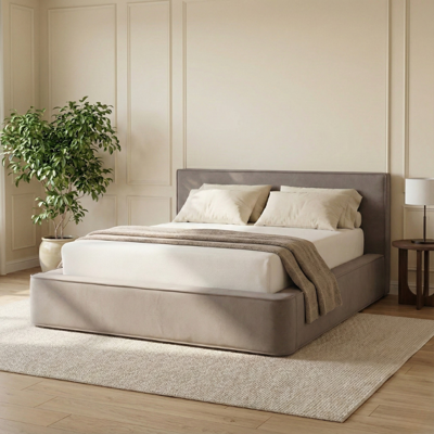 Boxspring Met Opbergruimte Amour Tranquility - Velvet - Taupe - Dekbed-Discounter.nl Boxspring Met Opbergruimte Amour Tranquility - Velvet - Taupe - Dekbed-Discounter.nl