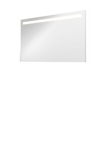 Proline Premium spiegelkast met spiegels aan binnen- en buitenzijde, geïntegreerde LED-verlichting en 2 deuren 120 x 60 x 14 cm, mat wit