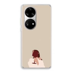 I drink wine: Huawei P50 Pro Transparant Hoesje