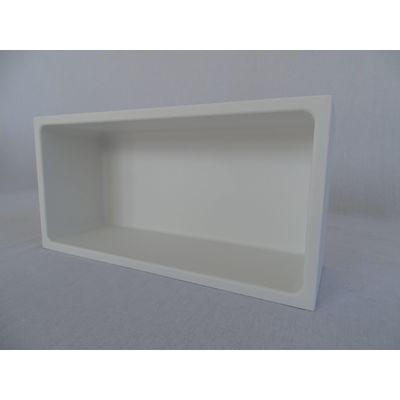 Crosstone by Arcqua Solid Alcove inbouwnis 30x15x10cm solid surface mat wit NIS115378