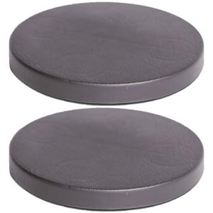 Prosperplast Plantenonderzetter - 2x - rond - 30 cm - antraciet