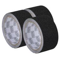 Antisliptape - 3x - zwart - 50mm x 3m - voor binnen/buiten