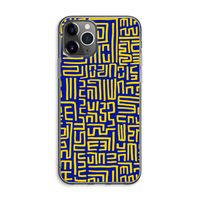 Majorelle Blue Print: iPhone 11 Pro Max Transparant Hoesje
