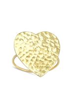 Jennifer Meyer bague cœur en or 18ct à fini martelé