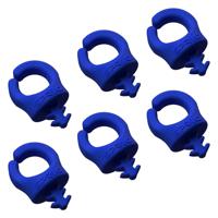 SPRIG Cable Opening 9 mm 1/4”-20, Blue, 6-Pack