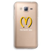 I'm lovin' you: Samsung Galaxy J3 (2016) Transparant Hoesje