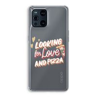 Pizza is the answer: Oppo Find X3 Transparant Hoesje