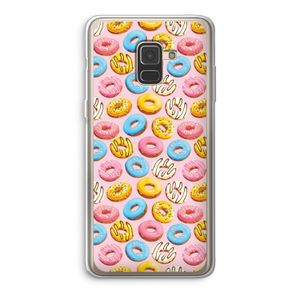 Pink donuts: Samsung Galaxy A8 (2018) Transparant Hoesje