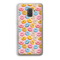 Pink donuts: Samsung Galaxy A8 (2018) Transparant Hoesje
