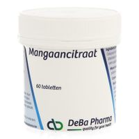 DeBa Pharma Mangaancitraat 60 Tabletten - thumbnail