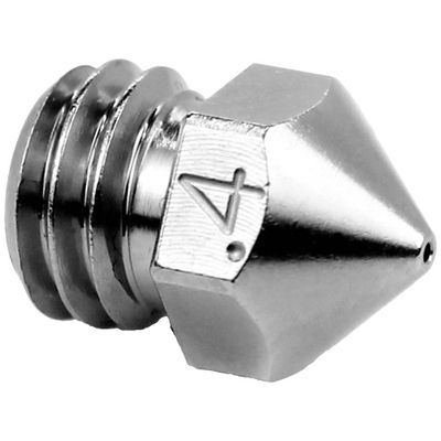 Micro-Swiss MicroSwiss-mondstuk 0,4 mm voor Creality CR-X, CR-X Pro, Sovol SV02 Brass Plated Wear Resistant Nozzle 0.4mm M2800-04