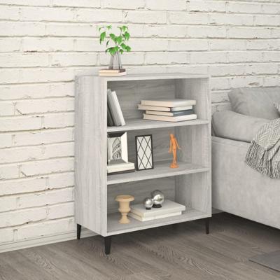 Dressoir 69,5x32,5x90 cm bewerkt hout grijs sonoma eikenkleurig