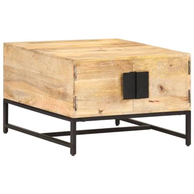 Salontafel 67x67x45 cm massief mangohout