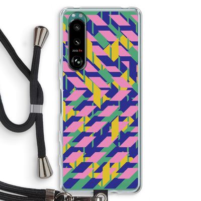 Skew Blush 1: Sony Xperia 5 III Transparant Hoesje met koord