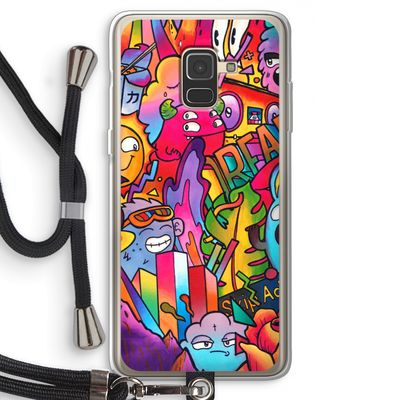 Dreams: Samsung Galaxy A8 (2018) Transparant Hoesje met koord