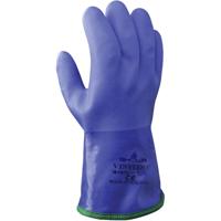 Showa handschoenen - 495 - maat XL - blauw - katoen - ruw PVC-coat