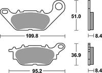 TRW remblokken "mcb 812" brake pad mcb 812 organic standard