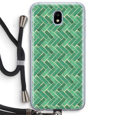 Moroccan tiles 2: Samsung Galaxy J5 (2017) Transparant Hoesje met koord