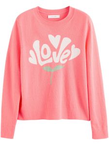 Chinti & Parker pull Bloom Love en intarsia - Rose