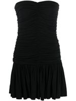 DSQUARED2 robe bustier à fronces - Noir