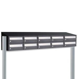 Allux Hive Set 5-Breed, 2-Hoog Met Dak Op Statief Zwart - 40030070_5x2ds