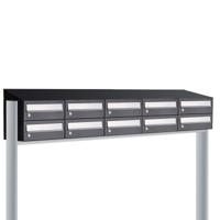 Allux Hive Set 5-Breed, 2-Hoog Met Dak Op Statief Zwart - 40030070_5x2ds