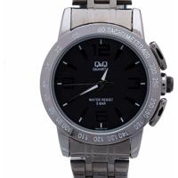 Q&Q Q602J405Y Zwart Zilverkleurig (Ø 40 mm) Heren horloge