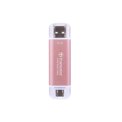 Transcend ts512gesd310p esd310p external ssd, 512 gb, usb 10gbps, type c/ a, 1050/ 950 mb/s, pink