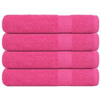 VidaXL Handdoeken frogn 4 st 100x200 cm 360 g/m² roze