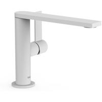 Wastafelkraan Tres Project | Opbouw | Draaibare uitloop | Mengkraan | Standaard model | 1-hendel | Rond | Wit mat