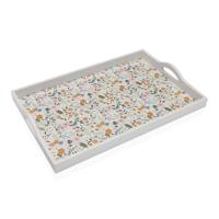 Dienblad Versa Hout MDF 30 x 5 x 45 cm Blommor