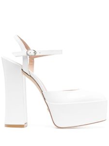 Stuart Weitzman escarpins Skyhi 155 mm à plateforme - Blanc