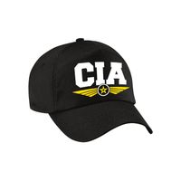 C.I.A. agent tekst pet / baseball cap zwart voor volwassenen - Verkleedhoofddeksels