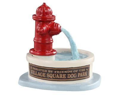 Dog park water fountain - Lemax