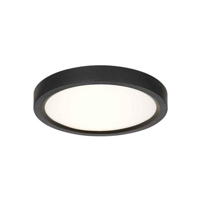 Steinhauer Zwarte plafondlampWalcie Ø 20cm - 4131ZW