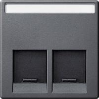 Merten MEG4574-0414 Afdekking System M Antraciet 1 stuk(s)