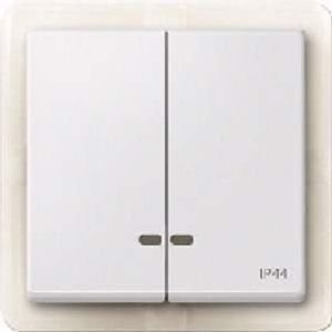 MEG3424-0419  - Cover plate for switch/push button white MEG3424-0419