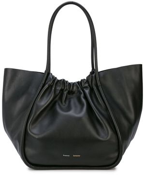 Proenza Schouler grand sac cabas à design froncé - Noir