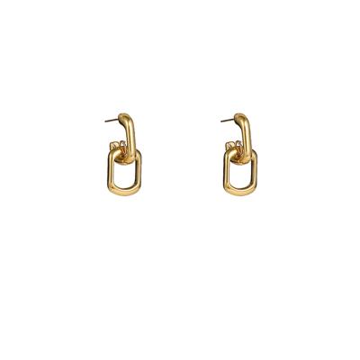 Day&Eve Oorbellen Open Square Hoops | Goud