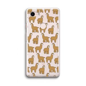 Alpacas: Google Pixel 3 Transparant Hoesje