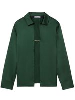 Jacquemus chemise La Chemise Notte à fini satiné - Vert - thumbnail