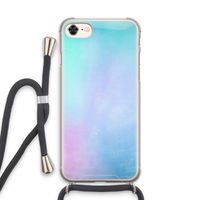mist pastel: iPhone 8 Transparant Hoesje met koord