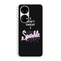Sparkle quote: Huawei P50 Transparant Hoesje