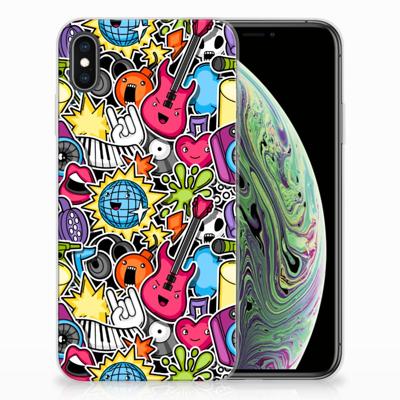 Apple iPhone Xs Max | Sillicone Back Cover | Punk Rock Apple iPhone Xs Max | Sillicone Back Cover | Punk Rock