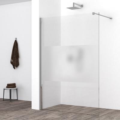 Wiesbaden Comfort Inloopdouche 140x200cm - Nano Coating - Helder/Melkglas