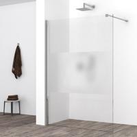 Wiesbaden Comfort Inloopdouche 140x200cm - Nano Coating - Helder/Melkglas