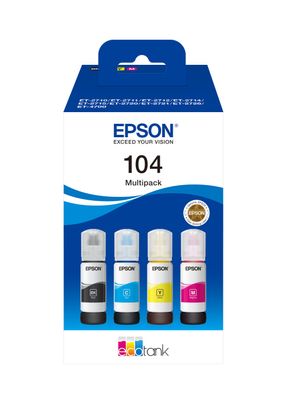 Epson104 EcoTank inktflesjes Combo Pack Inkt